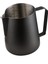 304 Çelik 600 ml Siyah Teflon Kaplama Kahve Süt Köpürtme Potu Sütlük Pitcher 1