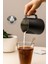 304 Çelik 600 ml Siyah Teflon Kaplama Kahve Süt Köpürtme Potu Sütlük Pitcher 2