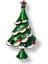 Yılbaşı Ağacı Renkli Taşlı Broş Yaka Iğnesi 2