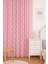 Pembe Yıldızlı Tül Perde, Kız Çocuk Odası, Sık Pile, Düz, Sade, Tül Perde, Kornişli, Pembe 1