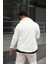Peluş Ceket Unisex Fit Kalıp Cepli - Düğmeli Gömlek - Polar Hırka 3