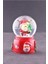 Noel Baba ve Çam Ağacı Temalı Mini Boy Işıklı Yılbaşı Kar Küresi 6.5 cm 2