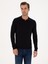 Erkek Lacivert Regular Fit Pamuk Karışımlı Polo Yaka Basic Triko Kazak 50318673-VR033 8