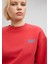 Mavi Logo Baskılı Kırmızı Crop Sweatshirt 1611601-70936 7