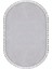 Vl Comfort Oval Ponpon Saçaklı Peluş Halı Gri 4