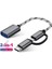 Type-C To Dişi USB 3.0 Otg Çevirici Dönüştürücü Hasır Kablo Kesintisiz Veri Aktarımı Renkli 1