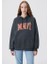 Mavi Logo Baskılı Kapüşonlu Antrasit Sweatshirt 1600361-80106 10