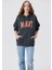 Mavi Logo Baskılı Kapüşonlu Antrasit Sweatshirt 1600361-80106 11