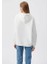 Mavi Logo Baskılı Kapüşonlu Beyaz Sweatshirt 1600361-81964 12