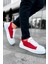 Thorn Kalın Taban Bağcıklı Erkek Sneaker Beyaz Kırmızı 3