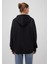 Kapüşonlu Fermuarlı Siyah Sweatshirt 1610221-900 11