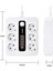 6 Adet Akıllı Priz Akım Korumalı,5 USB ve 1 Type-C Pd 20W Bağlantılı 2 Metre Kablolu 1