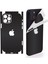 Apple Iphone 15 Pro Için Full Kaplama Koruma Sticker Kılıfsız Kullanım Çizilme Önleyici Mat Siyah 1