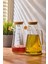 Std Gaella Bamboo 2’li 900ML Tepsili Yağlık-Sirkelik Seti 3 Parça Borosilikat 7