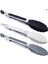 Metal Gövdeli Ayarlanabilir Silikon Uçlu Servis Maşası Yanmaz Yapışmaz Kızartma Maşası (21 Cm) 5