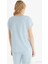 Kadın Premium Kısa Kol Mavi Pijama Takımı C6T4N8O15 4
