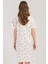 Kadın Kısa Kol Lohusa Beyaz Gecelik C7T2N3O804 4