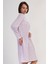 Kadın Uzun Kol Pembe Gecelik %100 Pamuk C3T7N7O161 3