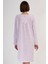 Kadın Uzun Kol Pembe Gecelik %100 Pamuk C3T7N7O161 4