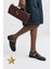 Loafer 2507 - Parmak Arası Çapraz Acı Kahve Kadın Loafer 9
