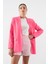 Foscarino Tek Düğme Blazer Ceket Koyu Pembe 2
