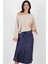 Clorinda Bel Lastikli Etek Lacivert 4