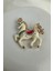 Taş Detay Işıltılı Renkli Mineli Atlı Karınca Broş (4cm) 1