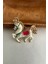 Taş Detay Işıltılı Renkli Mineli Atlı Karınca Broş (4cm) 3