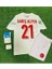 Türkiye 2024 Barış Alper Yılmaz Iç Saha Çocuk Forması 4'lü Set (Euro 2024 Patch) Beyaz 1
