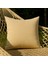 Sandy Breeze Bej Dekoratif Kırlent Kılıfı 45X45 cm %100 Keten Kare Fermuarlı Yastık Kılıfı 2