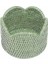 Rattan Scalloped Wine Coaster In Green 1 Coaster 1
