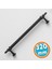 Çekmece Dolap Kulpu Modern Tasarım Şık Mobilya Aksesuarı Çizgili Mat Siyah 320 mm Metal 1