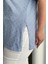 Büyük Beden Kısa Kollu V Yaka Yanları Yırtmaçlı Metalik Baskılı T-Shirt 97-46 7