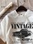 Y2K Beyaz Vintage Baskılı T-Shirt 3