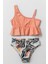 Fırfır Detaylı Tek Omuz Kız Çocuk Bikini Takım 1