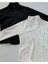 Basic Slim Fit Fermuarlı Bluz Düz Desenli Uzun Kol Beyaz Renk Kumaş 7
