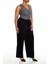 Plus Size Kemer Detaylı Pantolon 5