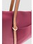 Velie Paraşüt Kumaş Şeritli Shopper Çanta Bordo-Taba 4