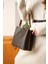 Kadın Kahve-Taba Kısa ve Uzun Ayarlanabilir Omuz Çantası 6