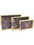 3 Boy Ahşap Tepsi Desenli Zemin 16X26 - 21X31 - 24X34CM (4989) 1