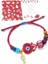 Kırmızı Murano Cam Nazar Balıklı Bodrum Cam Boncuklu Yılbaşı Bileklik 8
