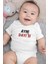 Organik %100 Pamuk Aynı Dayısı Yazılı Kısa Kollu Bebek Body Çıtçıtlı Badi Zıbın Erkek 1