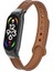 Xiaomi Mi Band 7 Uyumlu Krd-68 Deri Kordon Tygo - Kahverengi 1