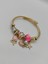 Pandora Çelik Çelik Bileklik Gold Pembe Çiçekli 1