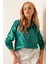Kadın SBDART aten Kaplamalı Uzun Kollu Düğmeli Gömlek Green 1