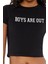 Boys Are Out Baskılı Baby Tee Tişört 5