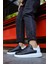 Estrella Premium Erkek Sneaker Siyah Beyaz 5