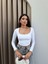 Basic Uzun Kollu Kare Yaka Crop Bluz 1