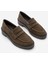 Kadın Loafer Günlük Klasik Ayakkabı Casual Makosen Fonle Kahve Süet 5