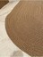 Oval Jüt Yuvarlak Hasır Görünümlü Klasik Halı Kilim 3